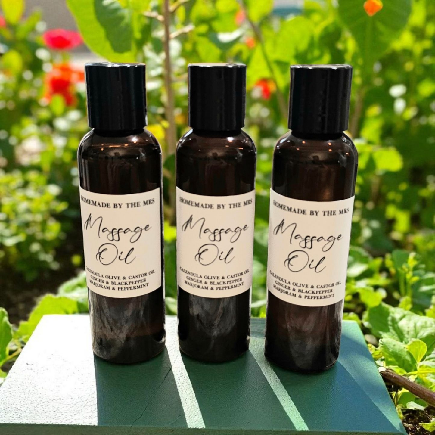 Calendula Olive & Castor Oil Ginger, Black Pepper, Marjoram and Peppermint