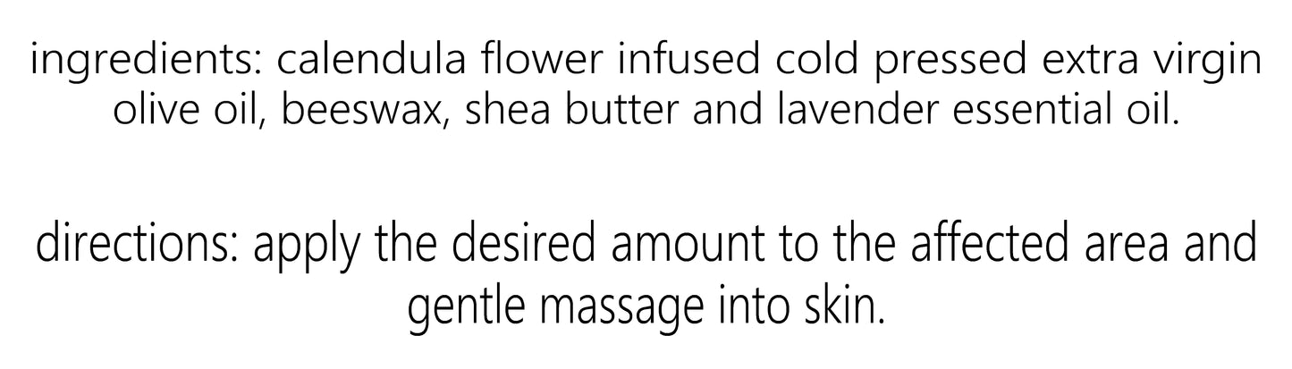 Calendula Healing Salve (4oz) / Baume réparateur au calendula (120 ml)