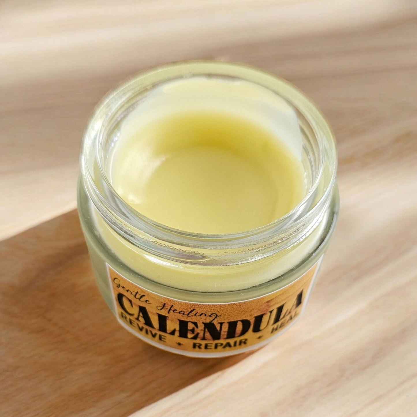 Calendula Healing Salves (2oz frosted glass jar) / Baumes réparateurs au calendula (Pot en verre givré de 60 ml)
