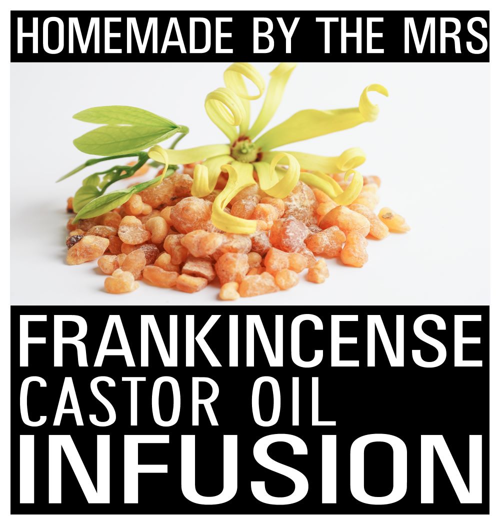 Frankincense Resin Castor Oil Infusion (4oz Amber Glass Dropper Bottle)