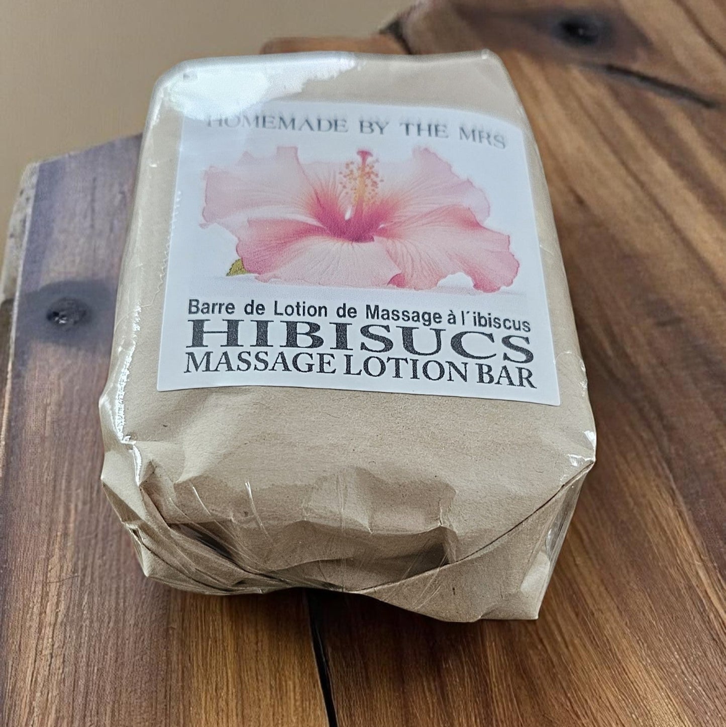 Hibiscus Lotion Massage Bar / Barre de Massage Hydratante à l’Hibiscus