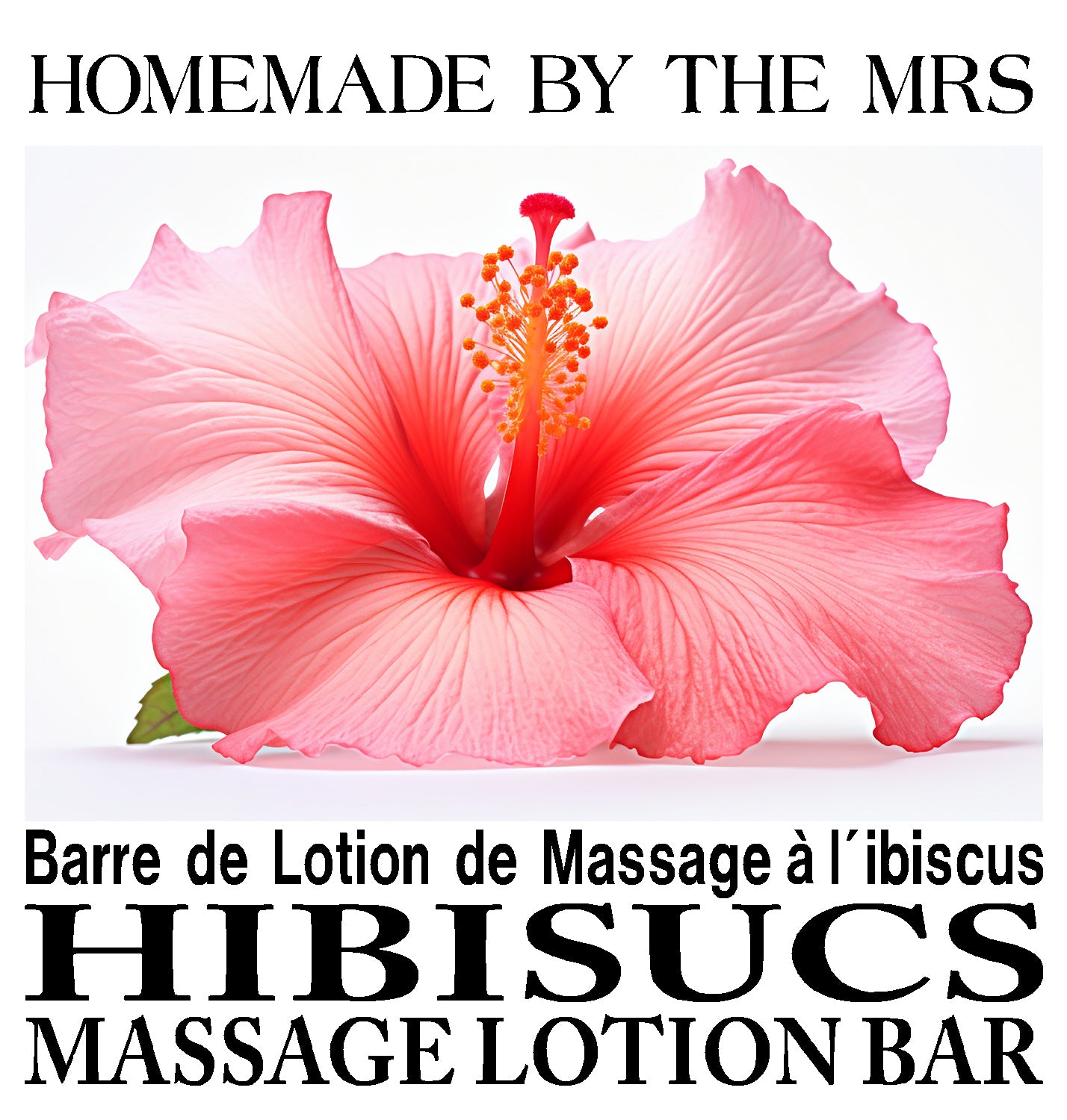 Hibiscus Lotion Massage Bar / Barre de Massage Hydratante à l’Hibiscus
