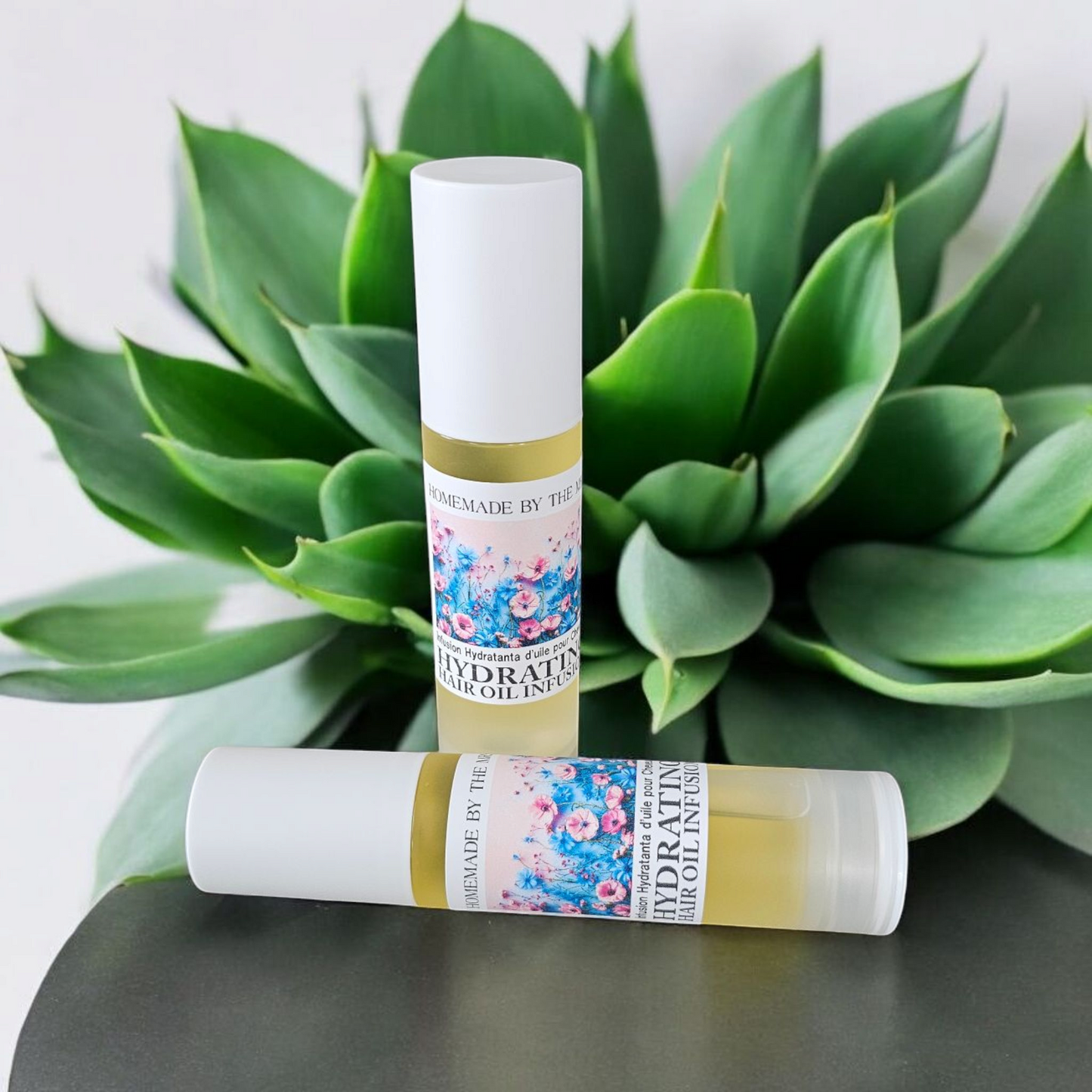 Hydrating Hair Oil (75ml Vacuum Pump Bottle) Huile Capillaire Hydratante (Flacon Pompe Sous Vide de 75 ml)