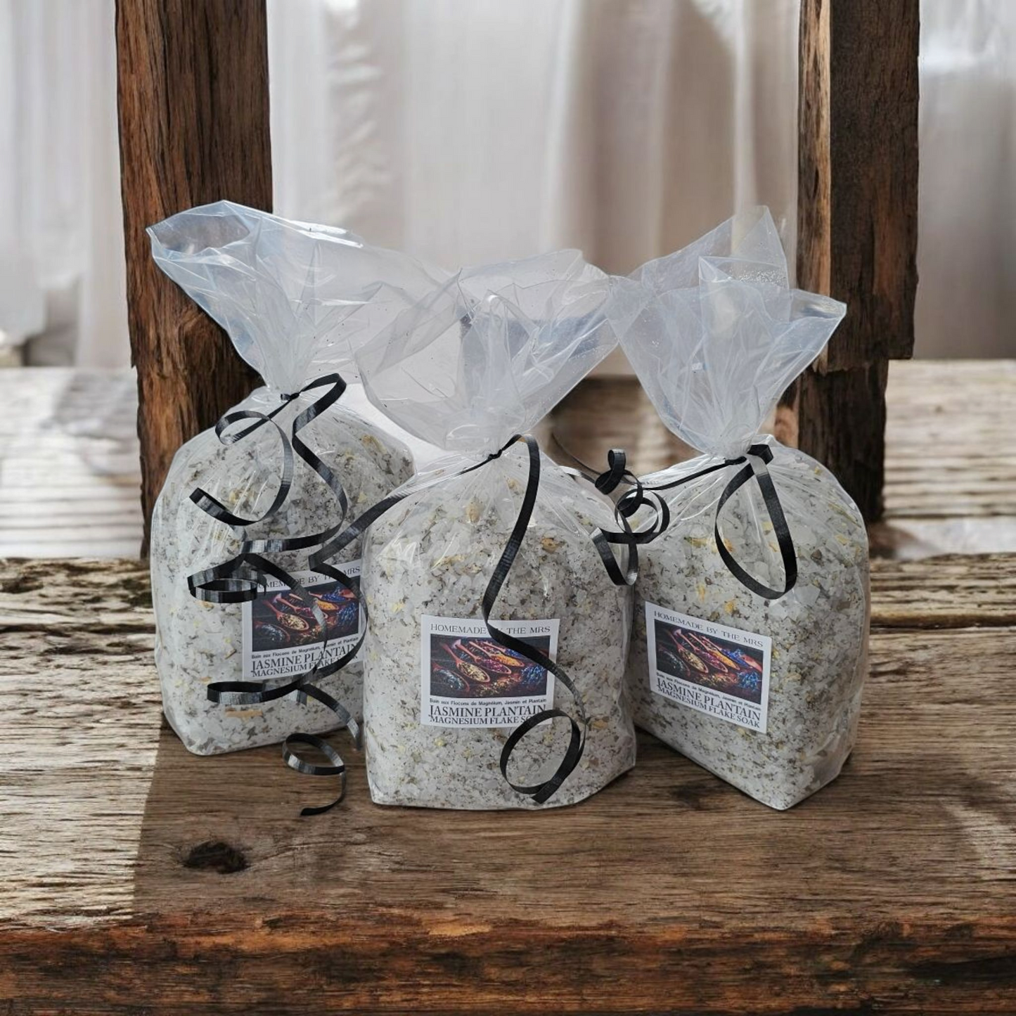 Jasmine Plantain Magnesium Flake Bath Soak (20oz Bag)