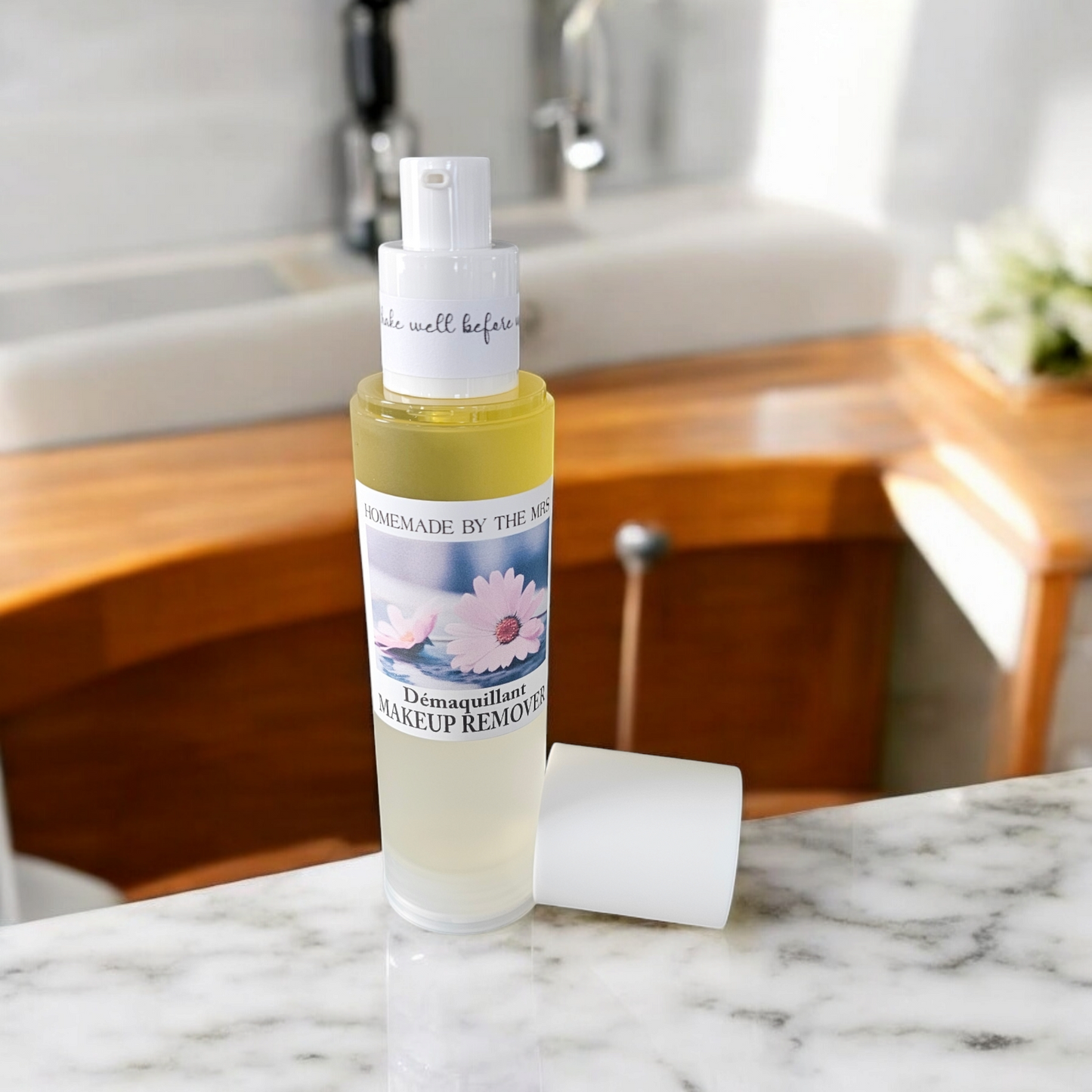 Makeup Remover 100ml Airless Pump Bottle / Démaquillant – Flacon Airless 100ml