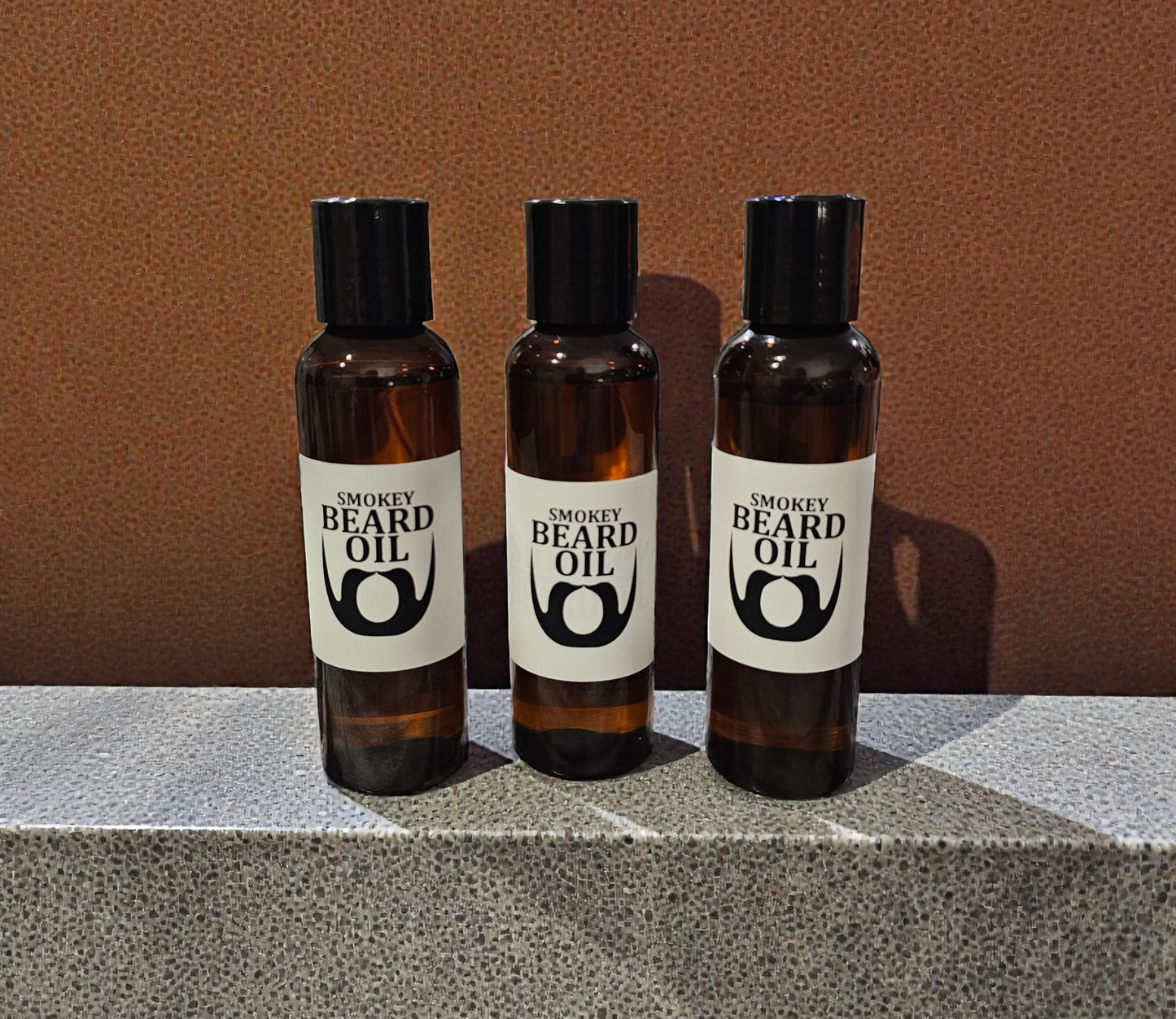 Beard Oil (Smokey) 4oz Amber Squeeze Bottle