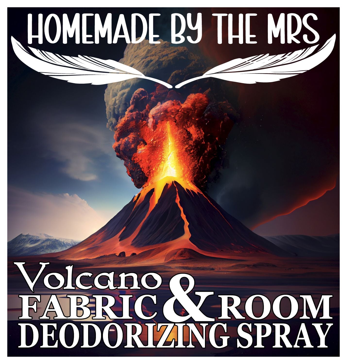 Volcano Fabric & Room Deodorizing Mister Spray (120ml) / Volcano – Brume Désodorisante pour Tissus et Pièces (120 ml)