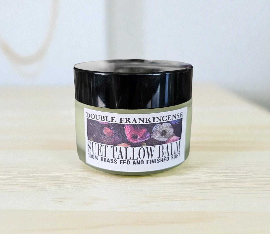 The Benefits of Our Double Frankincense 100% Grass-Fed & Finished Suet Facial Tallow Balm