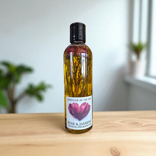 Rose and Jasmine Shower and Bath Oil (8oz) / Huile de douche et de bain à la rose et au jasmin (240 ml)
