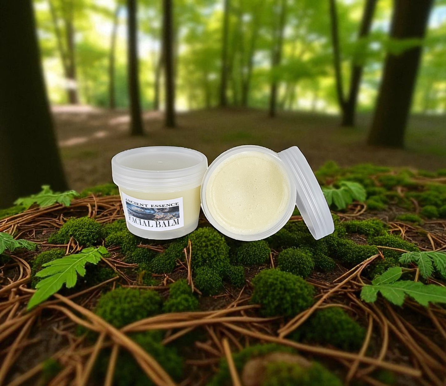 Ancient Essence Facial Balm (2oz frosted glass jar)