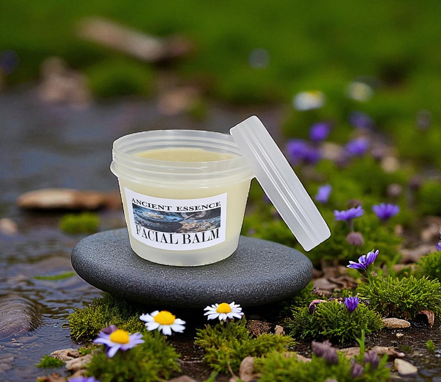 Ancient Essence Facial Balm (2oz frosted glass jar)