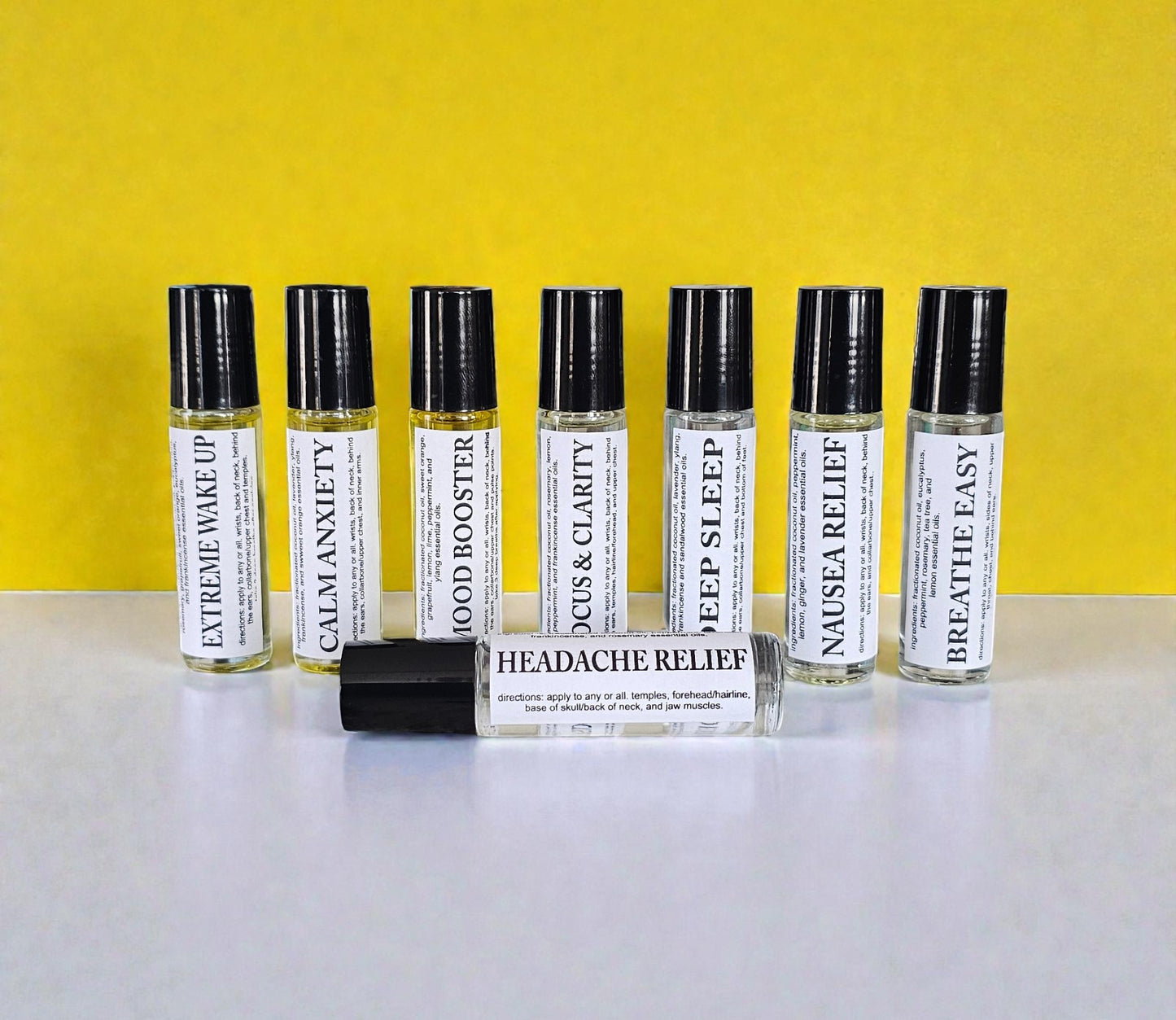 Botanical Wellness Rollers (Nausea Relief) 10ml Amber Roller Applicator