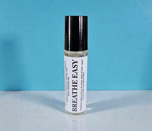 Botanical Wellness Rollers (Breathe Easy) 10ml Amber Roller Applicator
