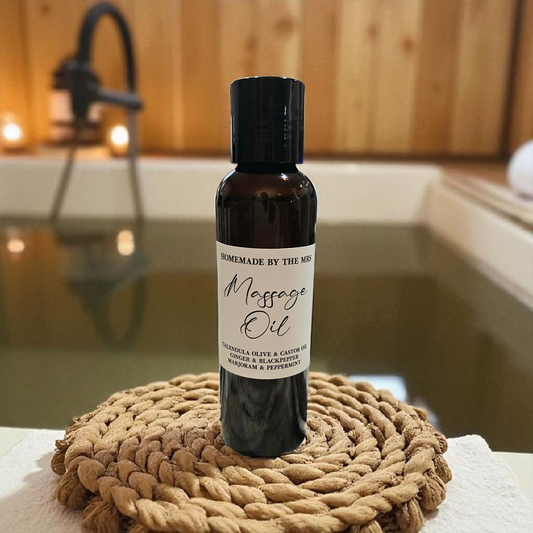 Calendula Olive & Castor Oil Ginger, Black Pepper, Marjoram and Peppermint