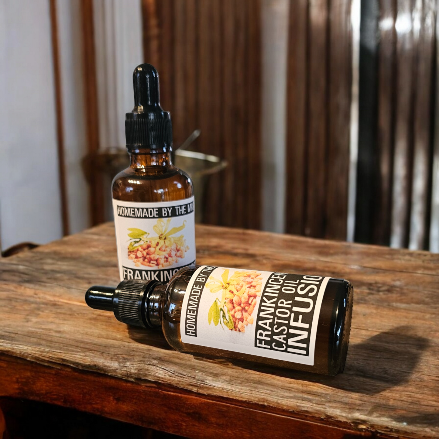 Frankincense Resin Castor Oil Infusion / Infusion de résine d'encens et d'huile de ricin