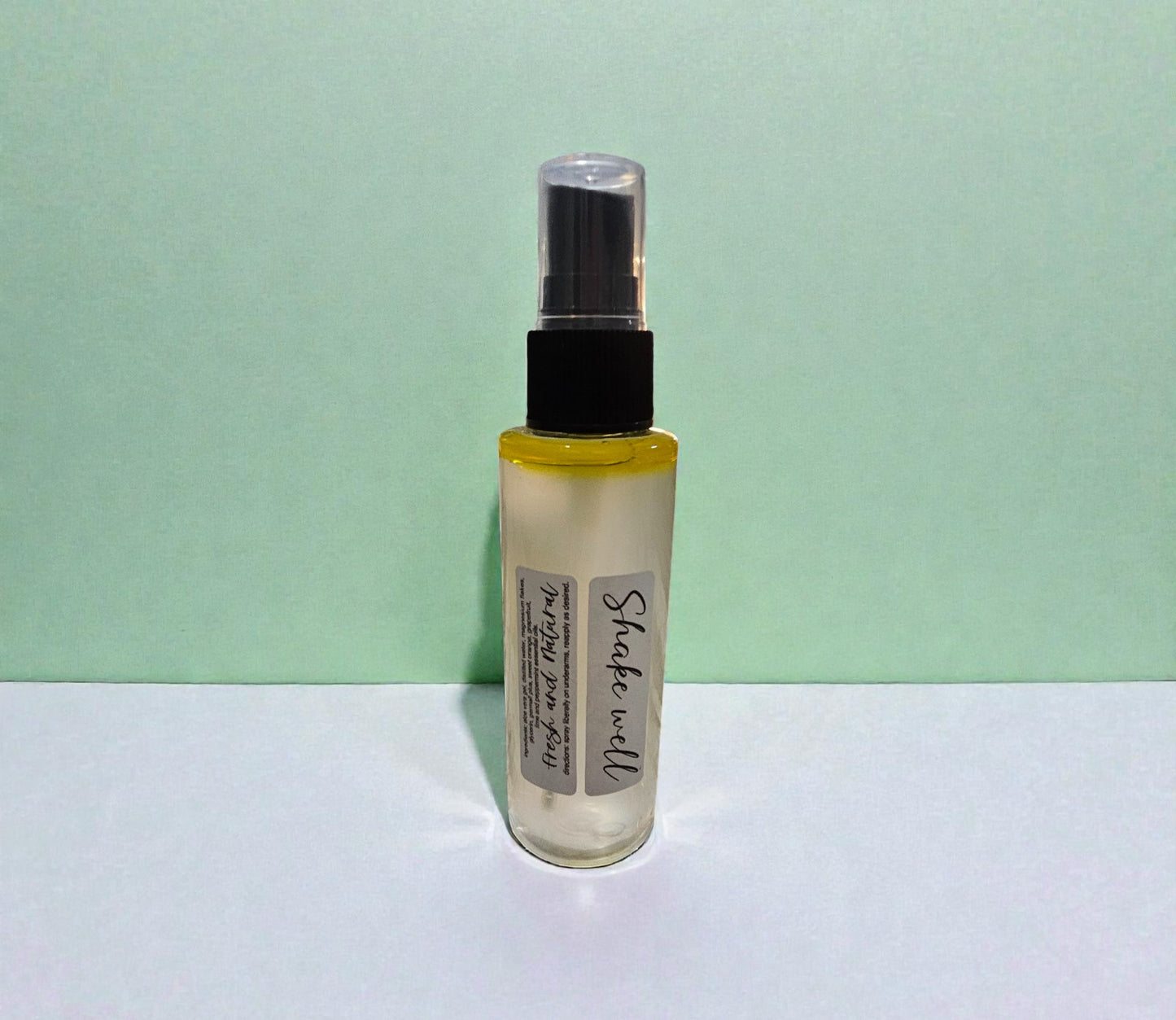 Deodorant Aloe Vera and Magnesium Spray (Citrus Mint) 2oz clear misting spray bottle
