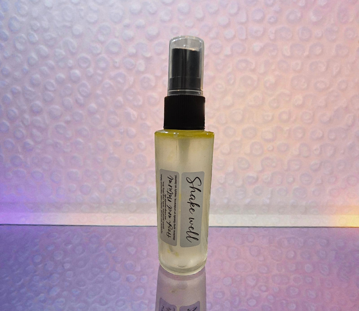 Deodorant Aloe and Magnesium Spray (Coconut Breeze) 2oz clear misting spray bottle
