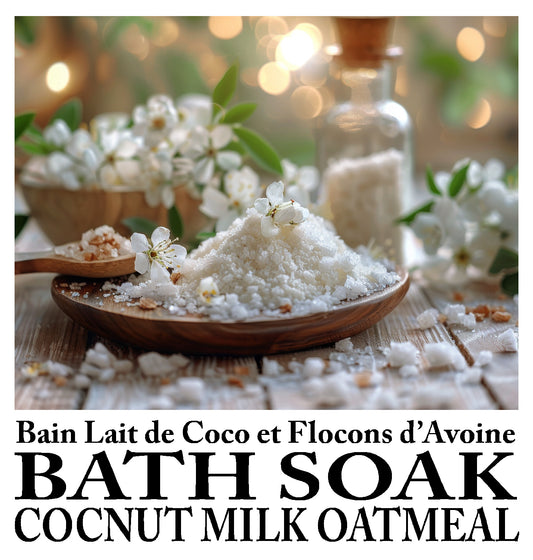 Coconut Milk Oatmeal Bath Soak (20oz Bag) / Bain Lait de Coco et Avoine (Sac de 20 oz)