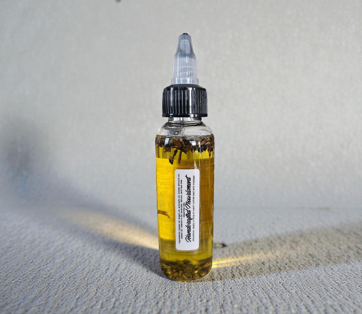 Handcrafted Cuticle Oil - 2oz Clear Squeeze Bottle
