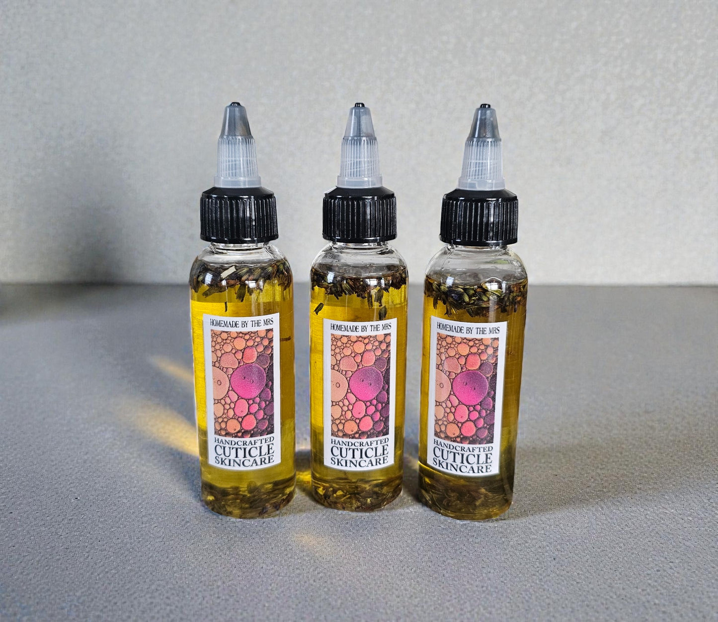 Handcrafted Cuticle Oil - 2oz Clear Squeeze Bottle