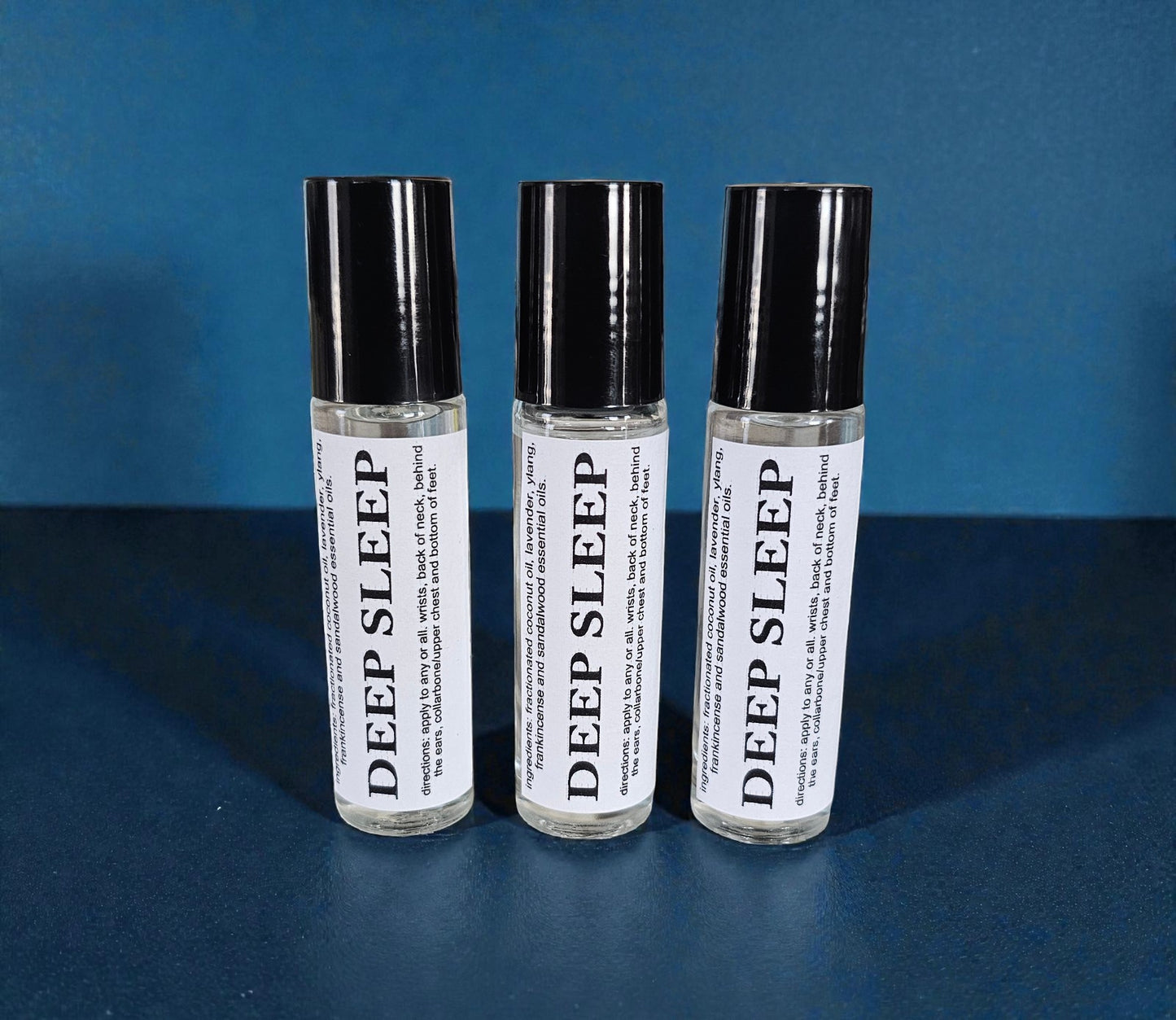 Botanical Wellness Rollers (Deep Sleep) 10ml Amber Roller Applicator
