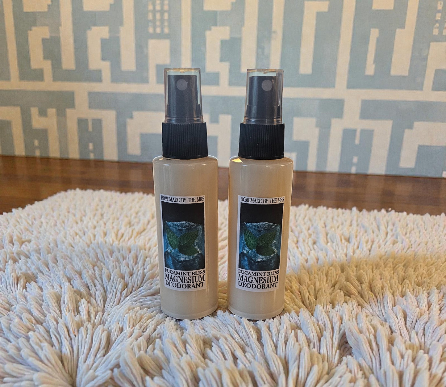 Eucamint Bliss Aloe and Magnesium Hydroxide Deodorant Spray (2oz clear misting spray bottle)