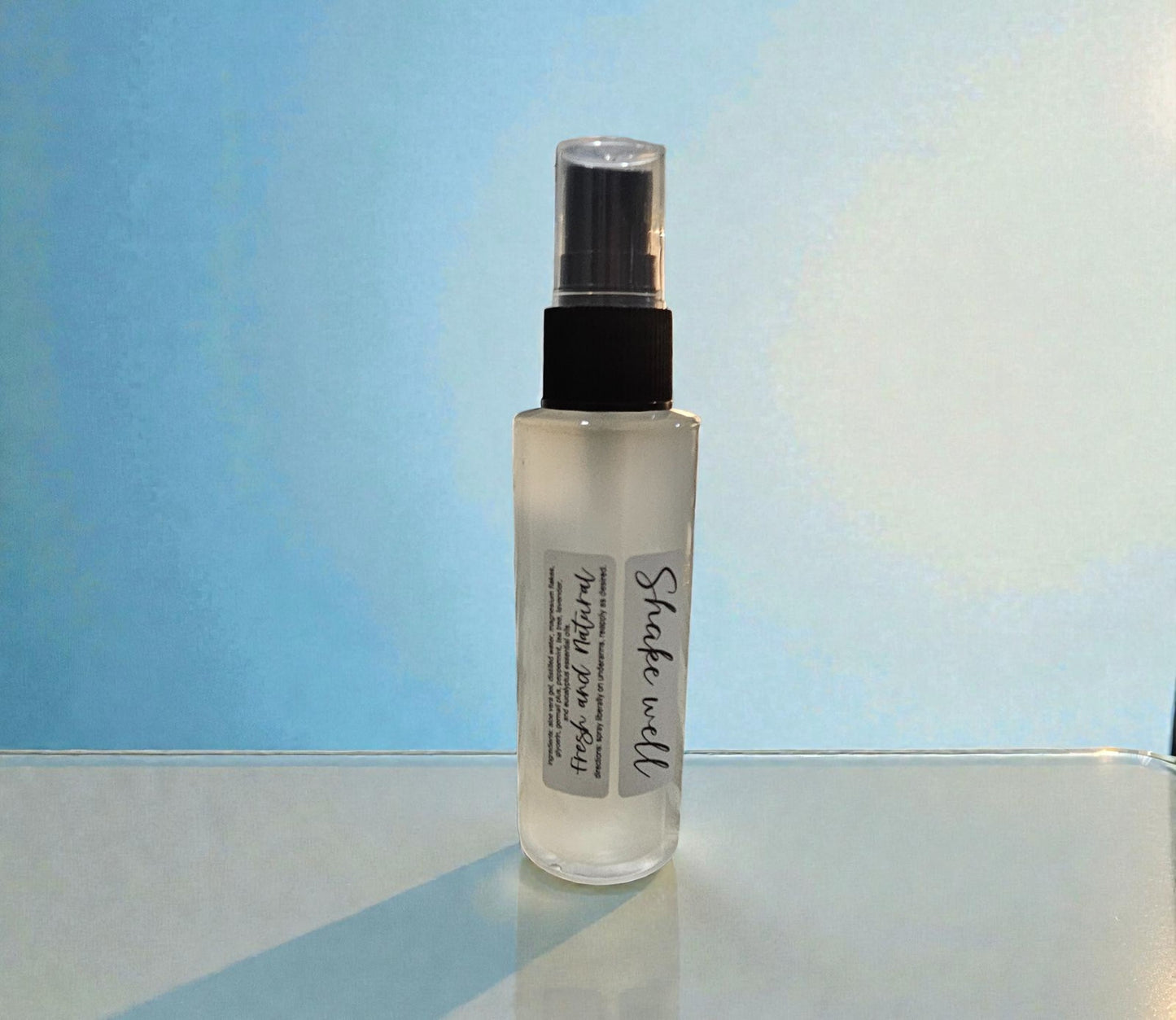 Deodorant Aloe and Magnesium Spray (Eucamint Bliss) 2oz clear misting spray bottle
