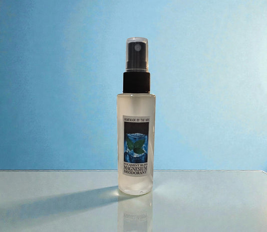 Deodorant Aloe and Magnesium Spray (Eucamint Bliss) 2oz clear misting spray bottle
