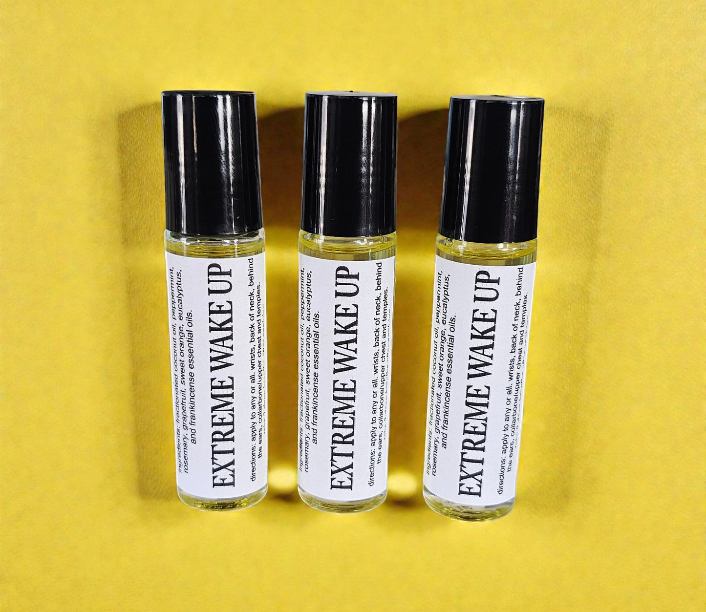 Botanical Wellness Rollers (Extreme Wake Up) 10ml Amber Roller Applicator