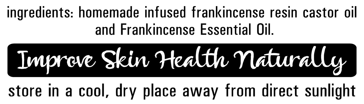 Frankincense Resin Castor Oil Infusion / Infusion de résine d'encens et d'huile de ricin
