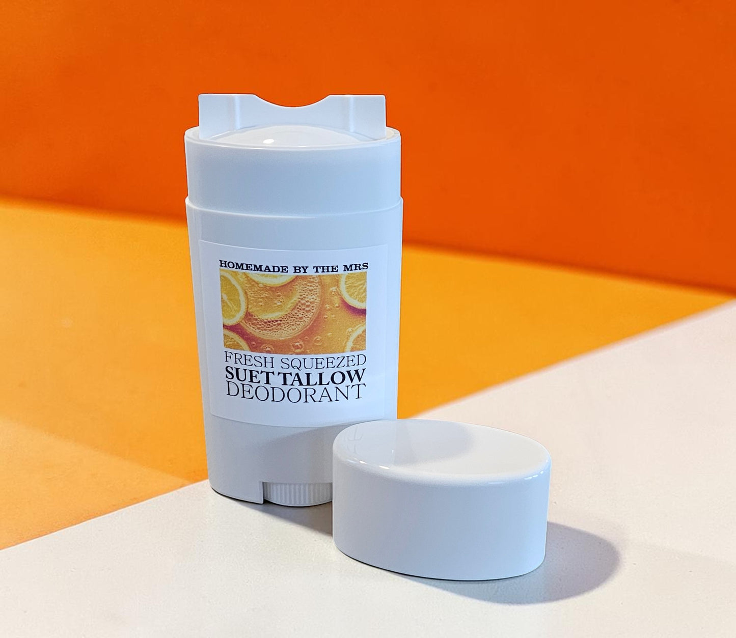 Deodorant Suet Tallow Magnesium (Fresh Squeezed) 2.5oz Plastic Applicator