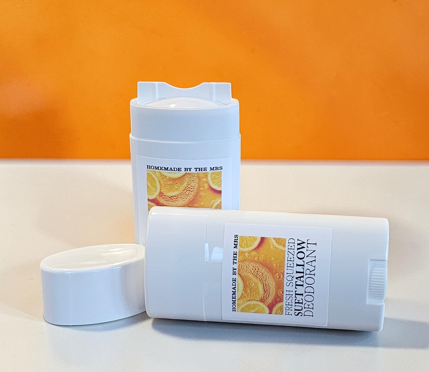 Deodorant Suet Tallow Magnesium (Fresh Squeezed) 2.5oz Plastic Applicator