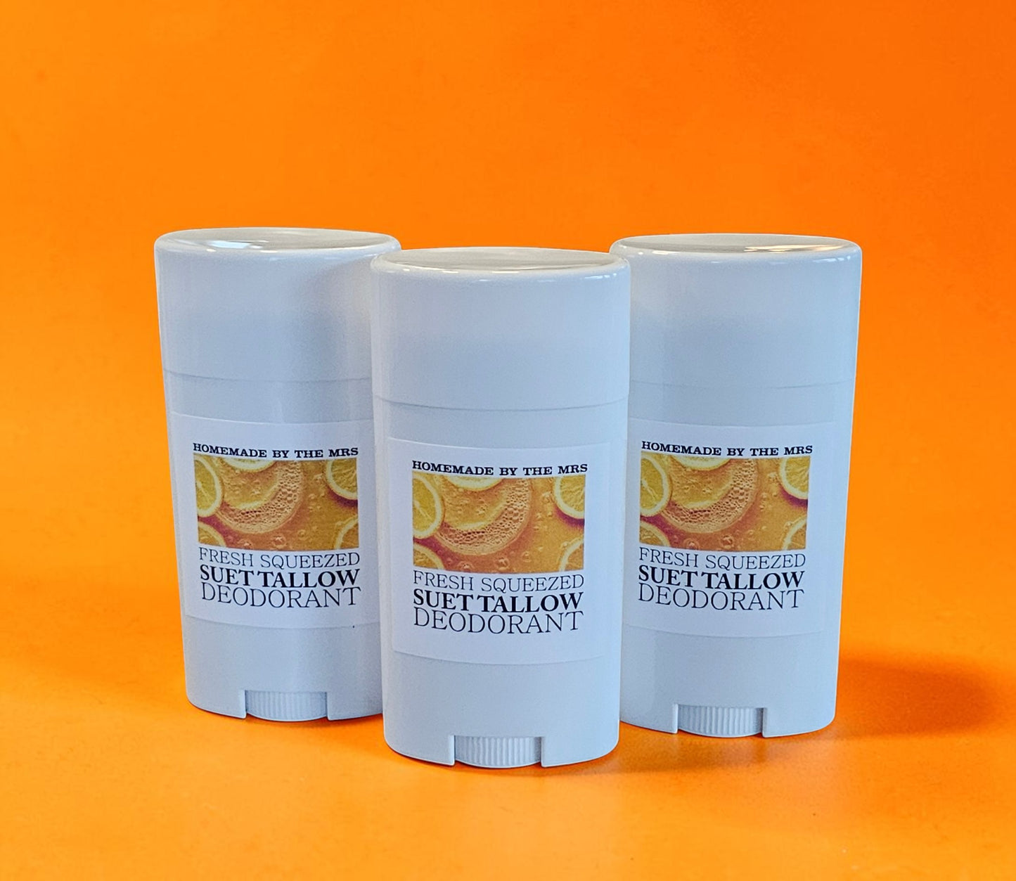 Deodorant Suet Tallow Magnesium (Fresh Squeezed) 2.5oz Plastic Applicator