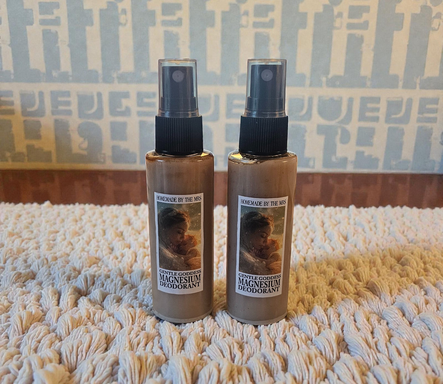 Gentle Goddess Aloe and Magnesium Hydroxide Deodorant Spray (2oz clear misting spray bottle)