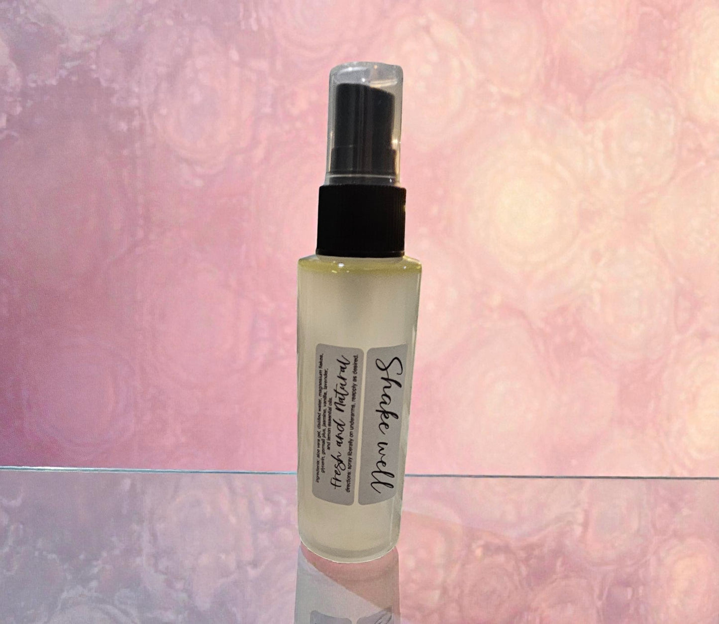 Deodorant Aloe and Magnesium Spray (Gentle Goddess) 2oz clear misting spray bottle