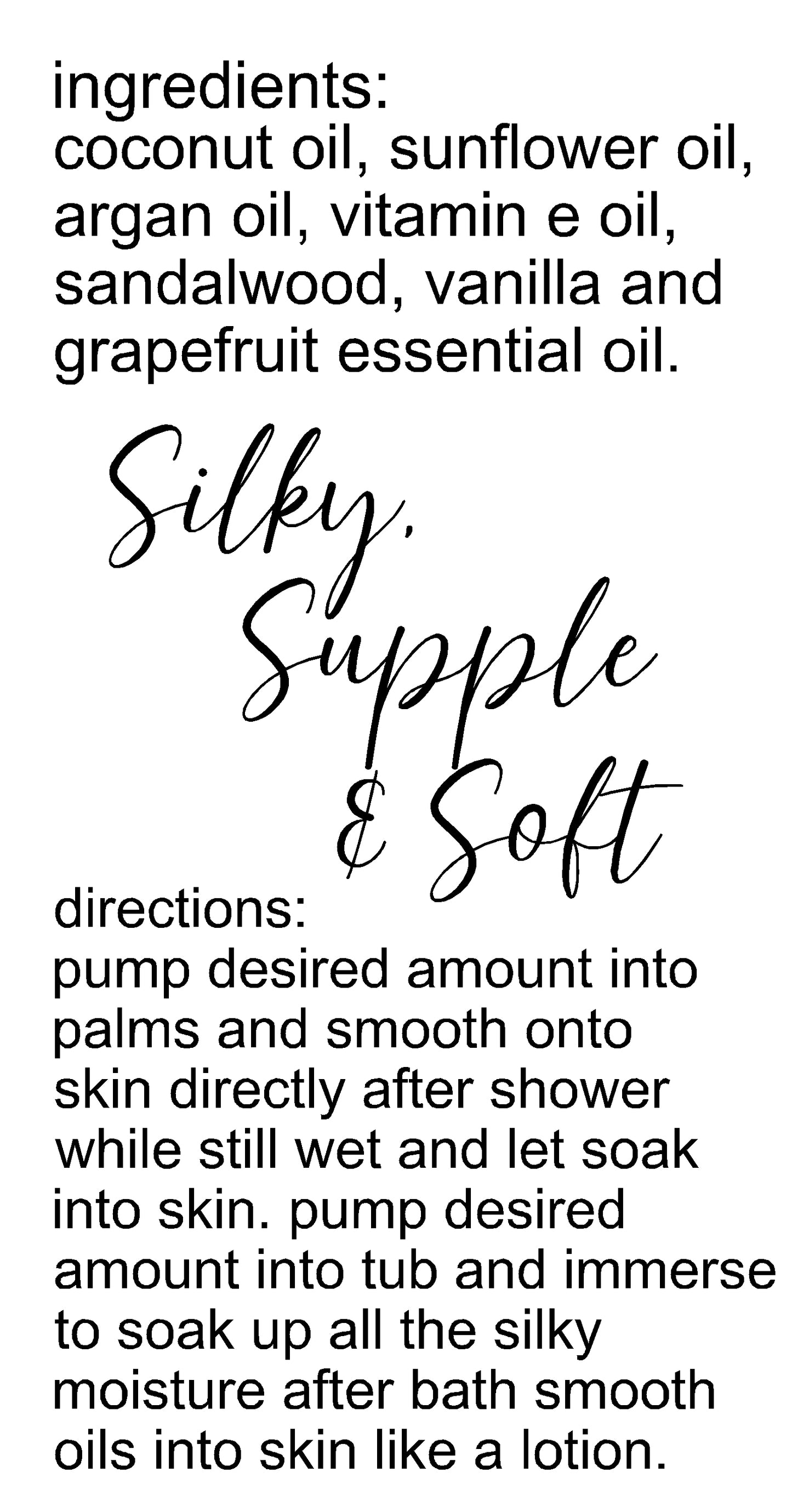 Goddess Shower and Bath Oil Moisturizer (8oz) / Huile Hydratante de Douche et de Bain « Déesse » (240 ml)