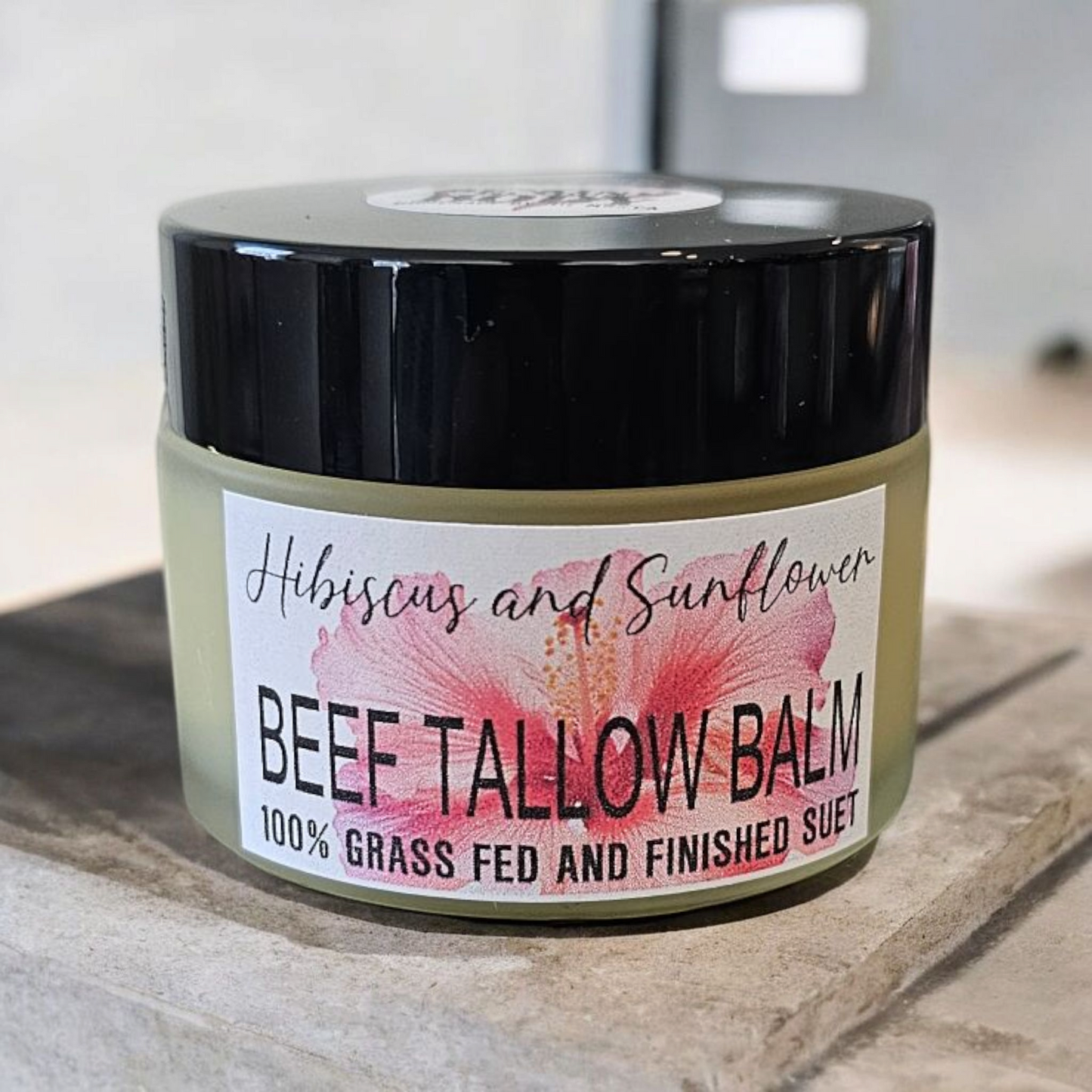 Suet Tallow Facial Balm (2oz Frosted Glass Jar)