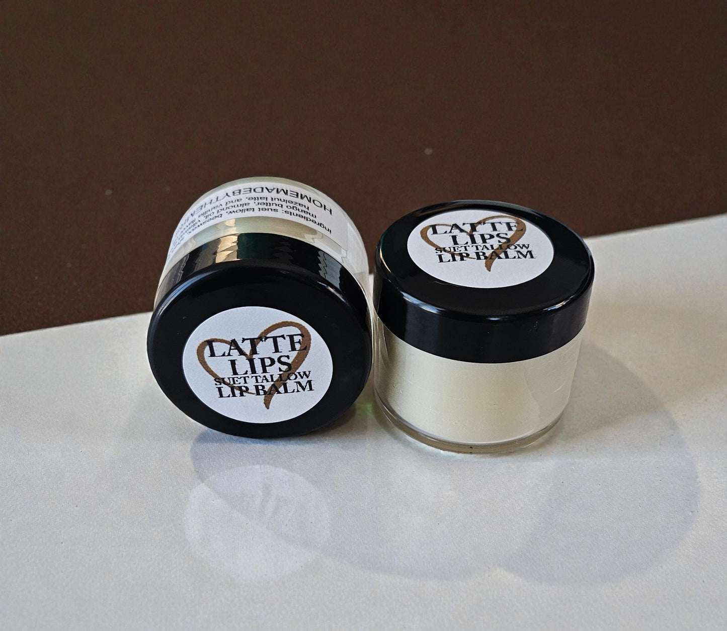 Suet Tallow Lip Balm (Latte Lips) 1oz container