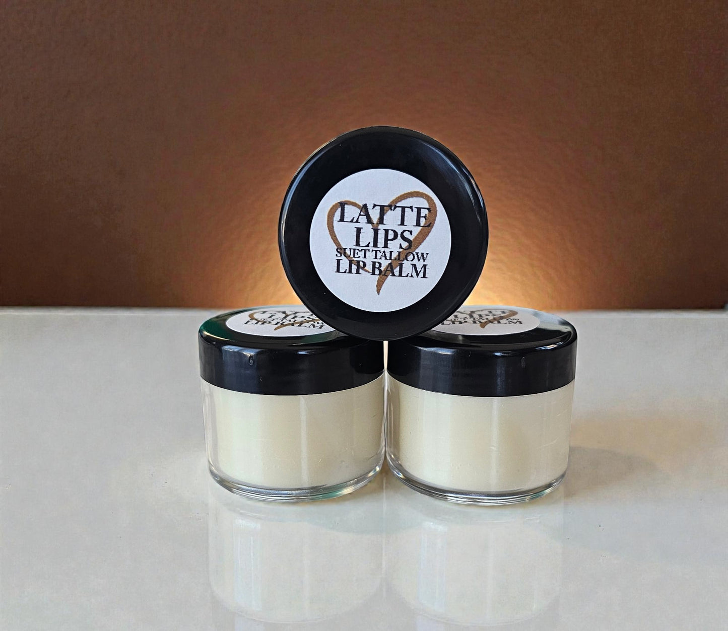 Suet Tallow Lip Balm (Latte Lips) 1oz container