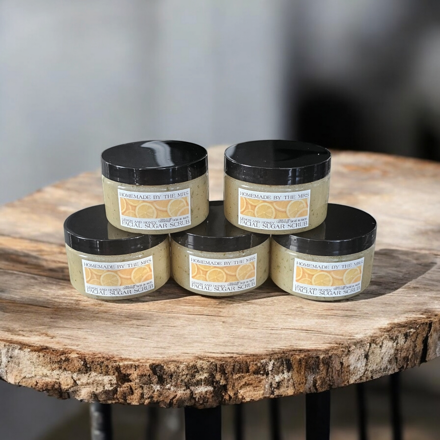 Lemon Honey Coconut Milk Facial Scrub 4oz / Gommage Visage Citron, Miel et Lait de Coco – 4oz