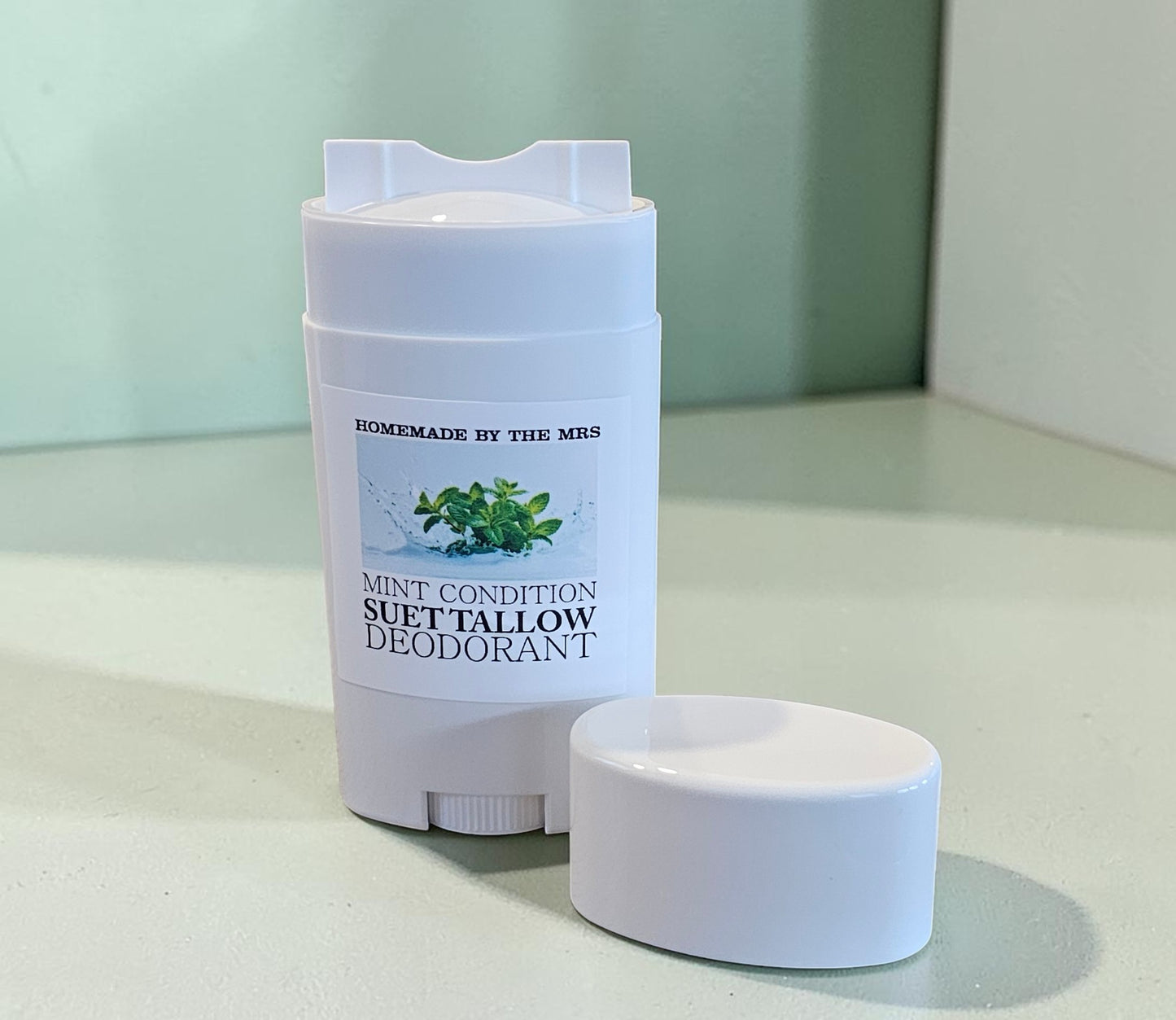 Deodorant Suet Tallow Magnesium (Mint Condition) 2.5oz Plastic Applicator