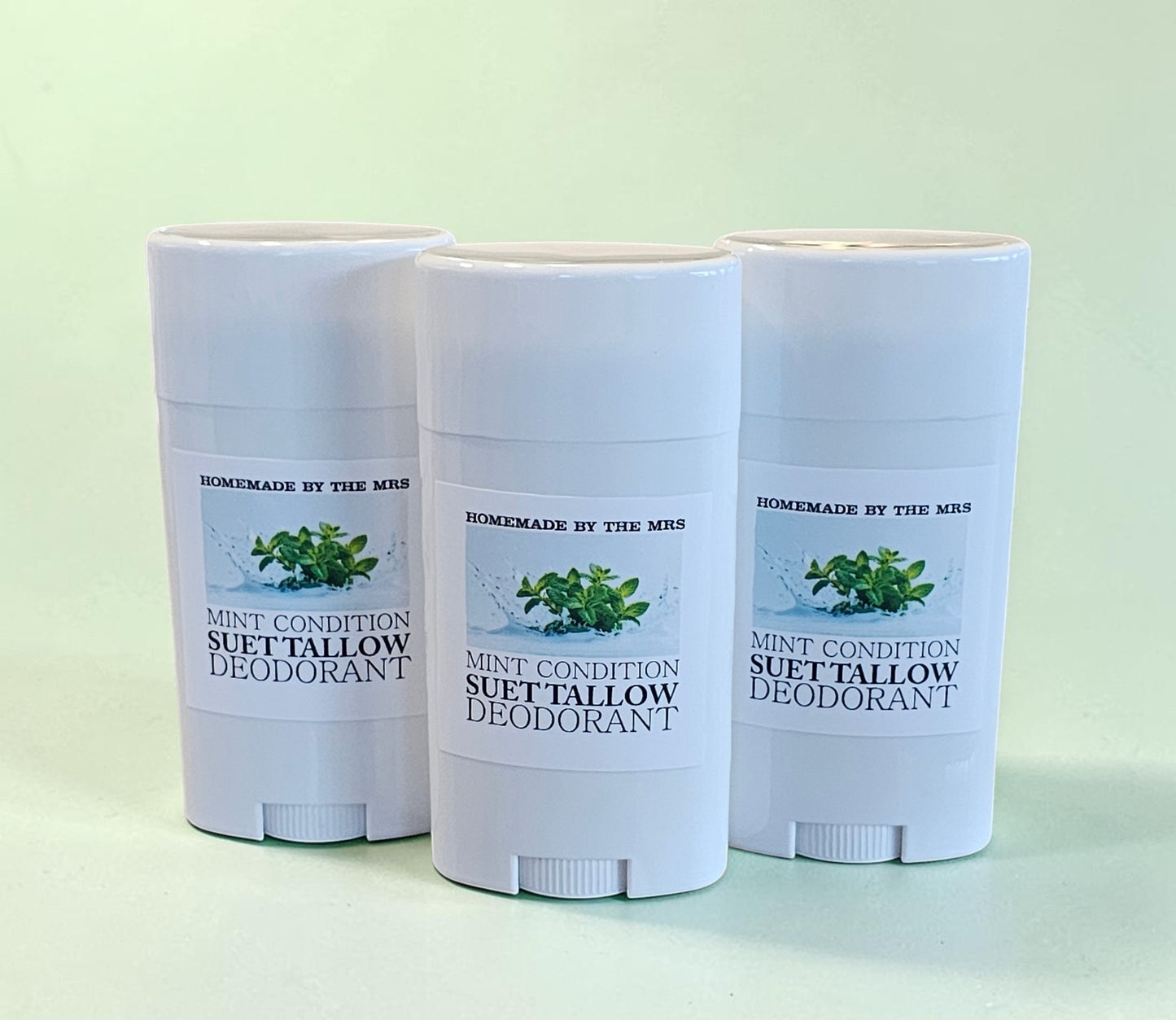 Deodorant Suet Tallow Magnesium (Mint Condition) 2.5oz Plastic Applicator