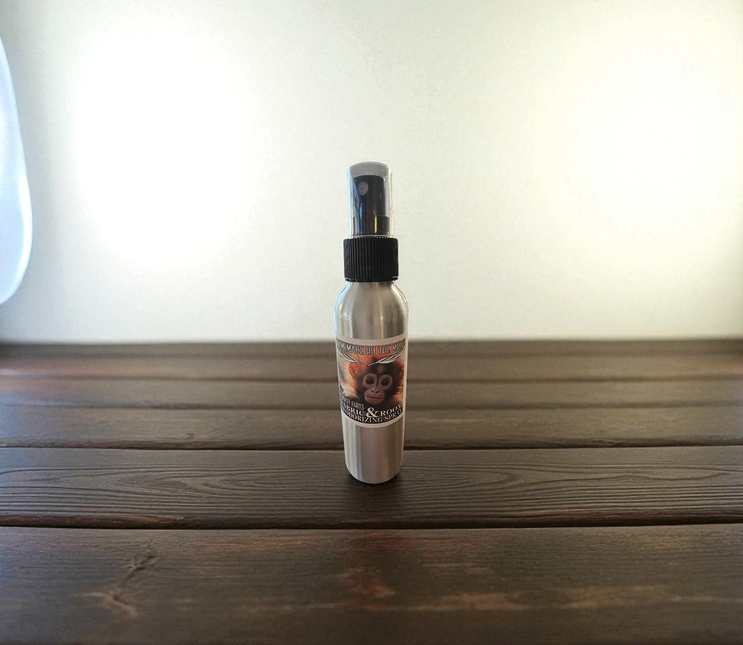 Monkey Farts Fabric & Room Deodorizing Spray (4oz Aluminum Misting Spray Bottle)
