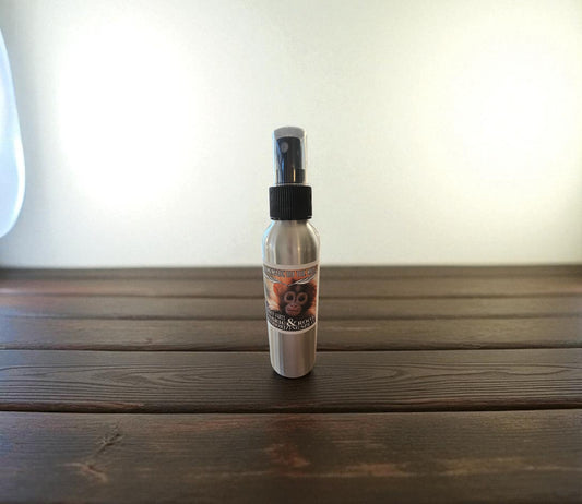 Monkey Farts Fabric & Room Deodorizing Spray (4oz Aluminum Misting Spray Bottle)