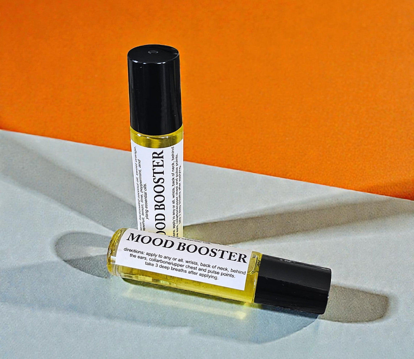 Botanical Wellness Rollers (Mood Booster) 10ml Amber Roller Applicator