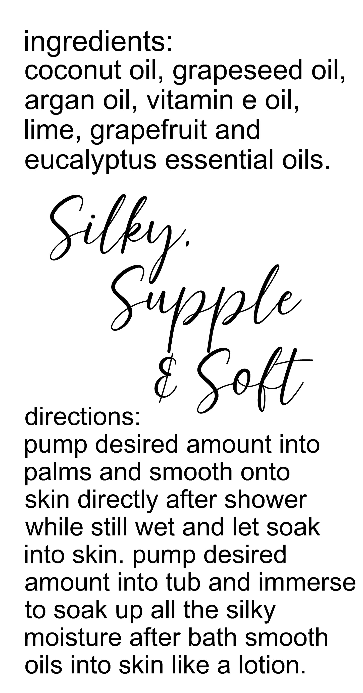 Morning Sunshine Shower and Bath Oil (8oz) / Huile de Douche et de Bain Rayon de Soleil du Matin (240 ml)