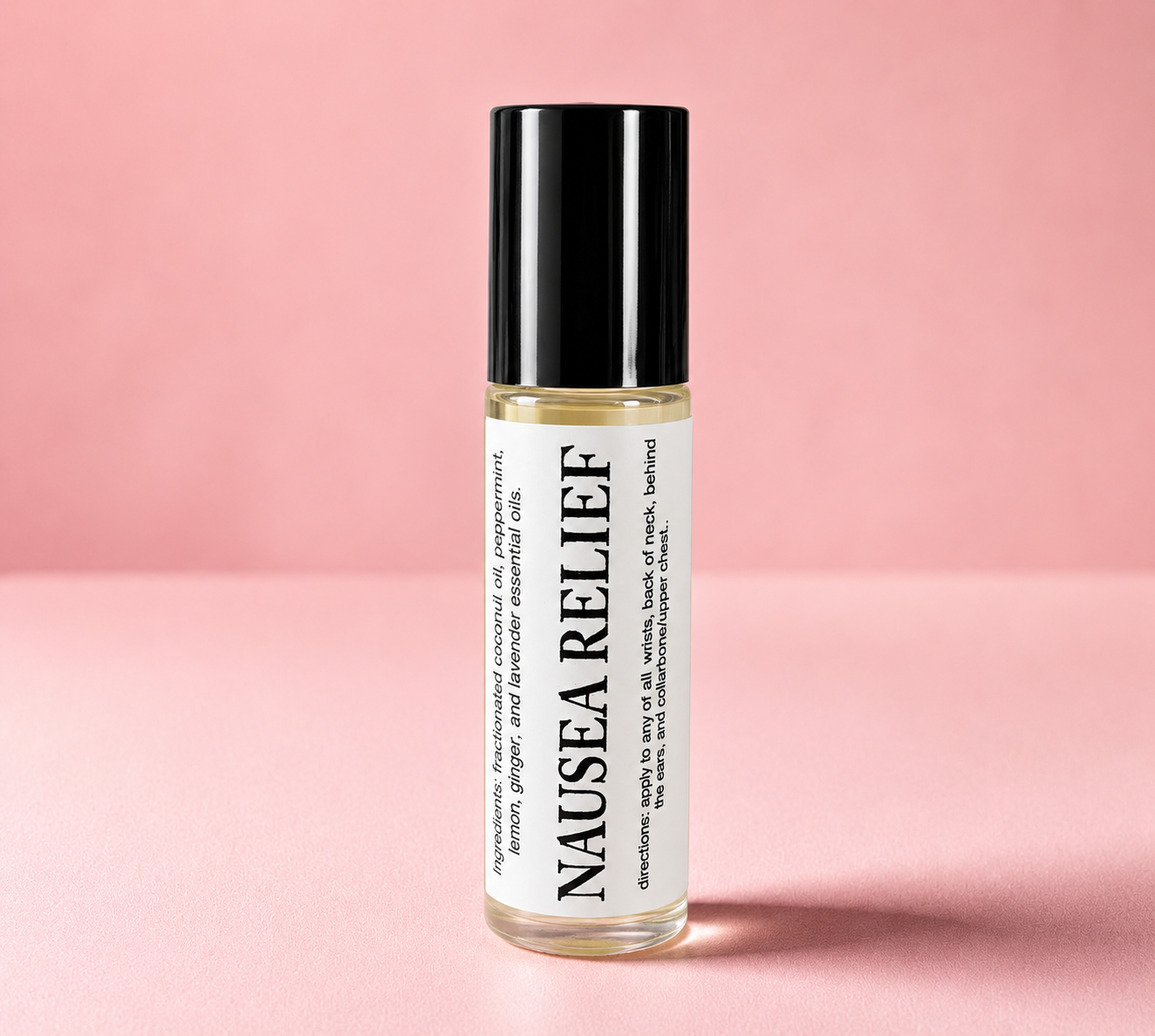 Botanical Wellness Rollers (Nausea Relief) 10ml Amber Roller Applicator