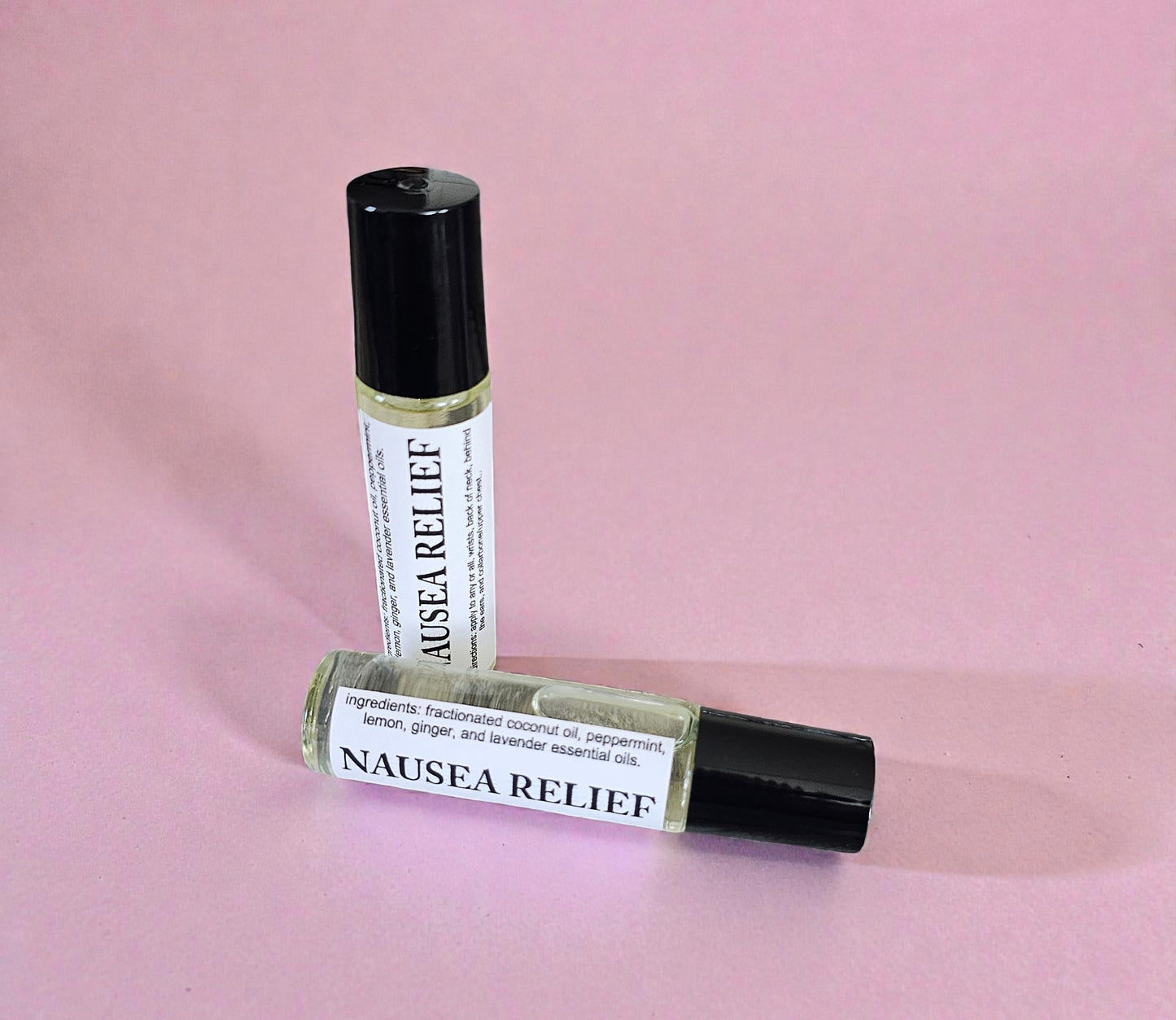 Botanical Wellness Rollers (Nausea Relief) 10ml Amber Roller Applicator
