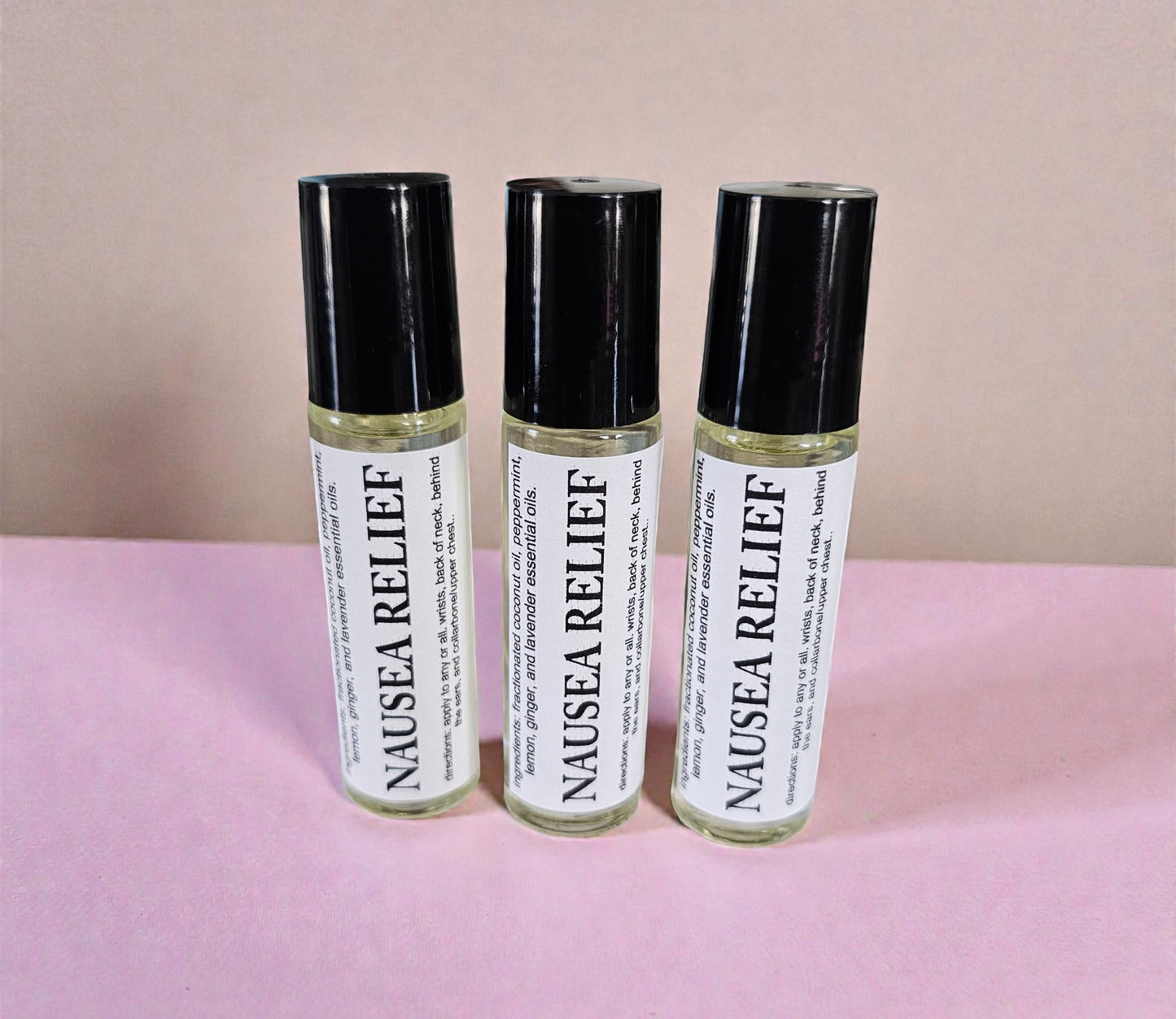 Botanical Wellness Rollers (Nausea Relief) 10ml Amber Roller Applicator