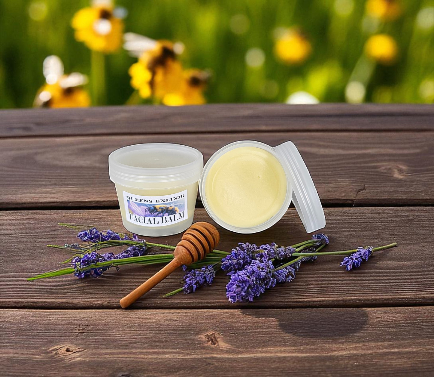 Queens Elixir Facial Balm (2oz frosted glass jar)